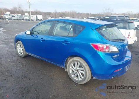 2012 Mazda Mazda3 I Touring z USA, uszkodzony, nr VIN JM1BL1L85C1523469